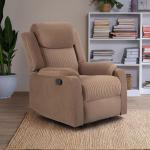 Sleepyhead RX6 - Single Seater Suede Fabric Recliner (Mocha Brown) |3 Modes of Comfort |High Back Rest for Extra Neck & Lumbar Support | Premium Pocket Springs for Plush Feeling